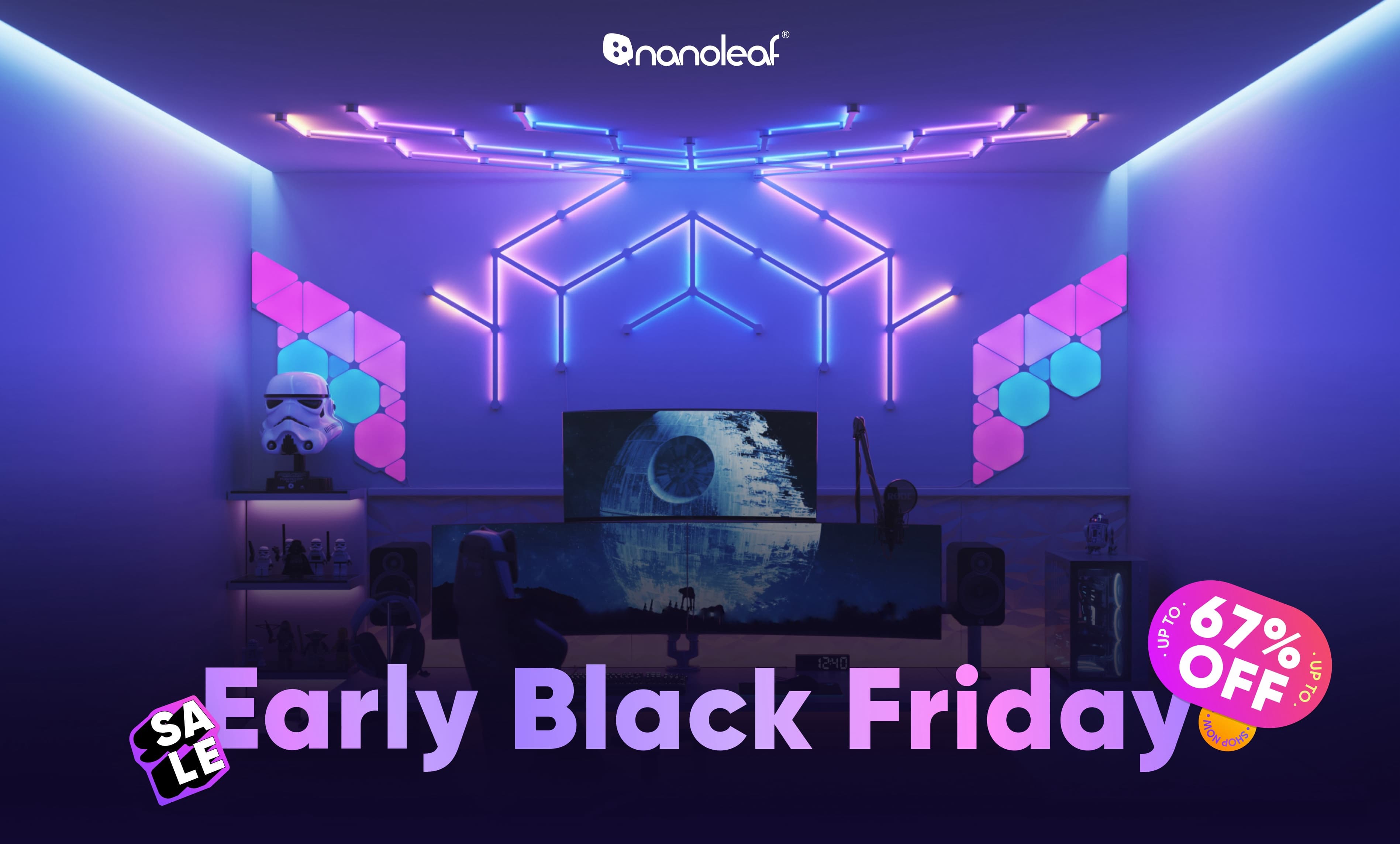 Der Nanoleaf Black Friday 2024 Sale findet jetzt statt.