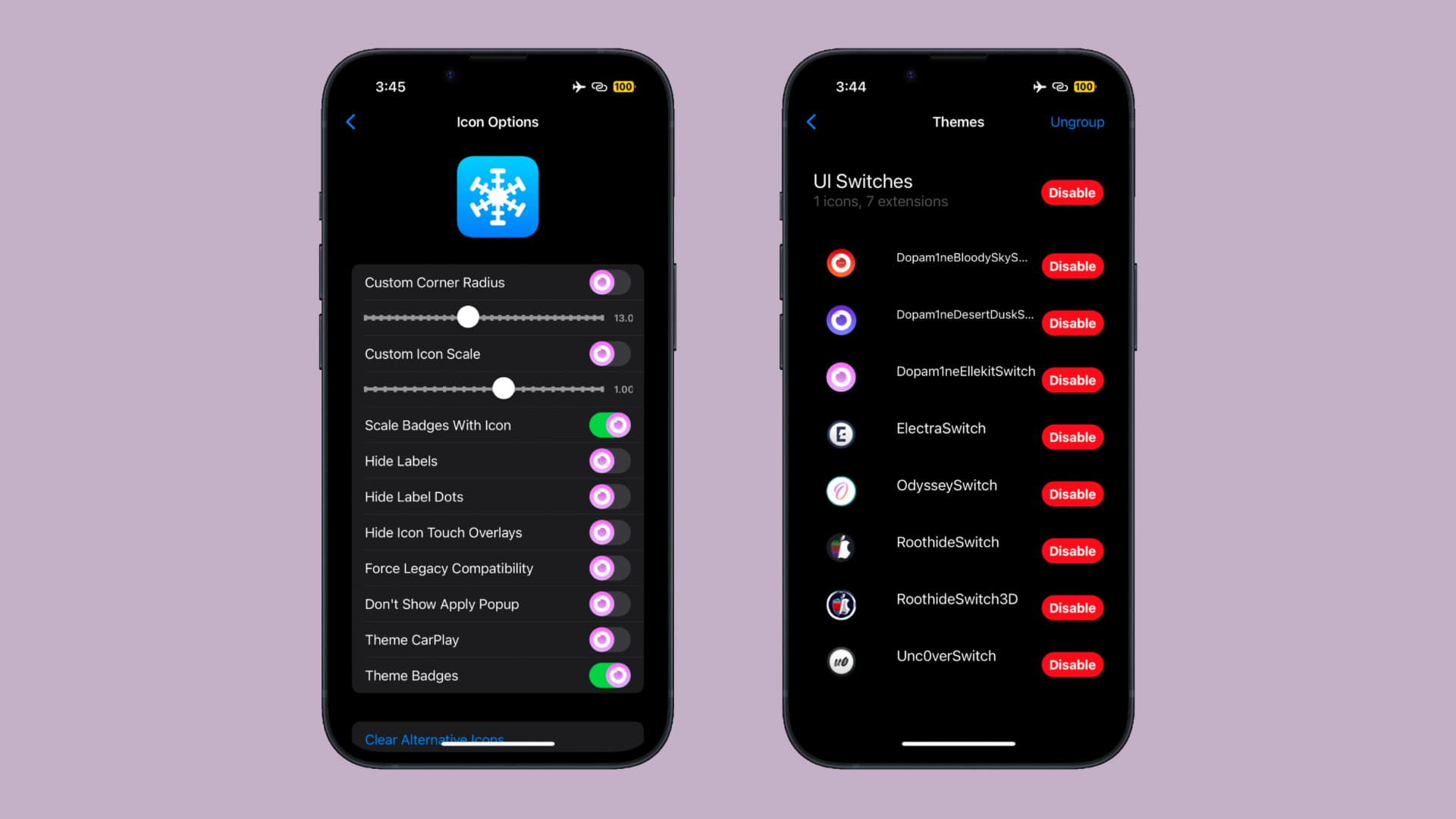 Banner für UI-Schalter.