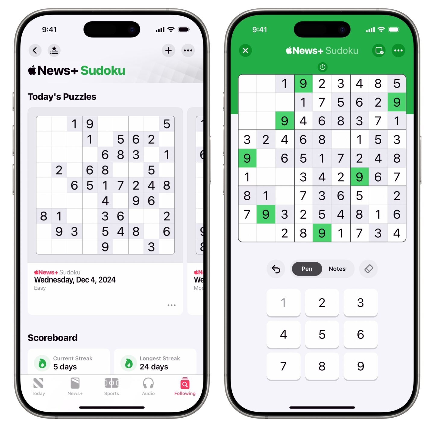 Apple News Sudoku Apple News Sudoku-Spiel