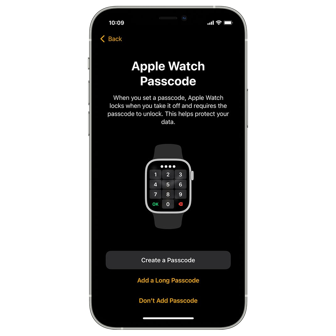 Set Apple Watch Passcode
