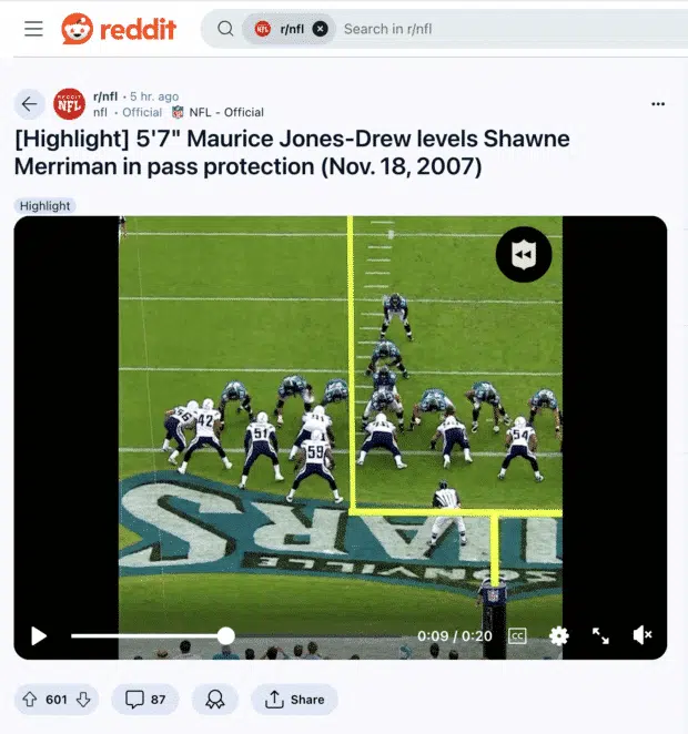 Die NFL und das Red Social Reddit