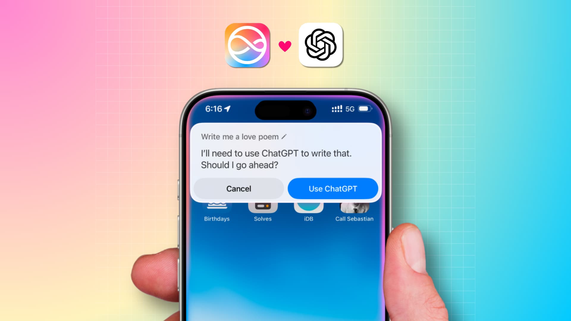 ChatGPT und Siri auf dem iPhone