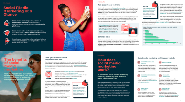 Extraits de l’ebook gratuit de Hootsuite sur le marketing des médias sociaux