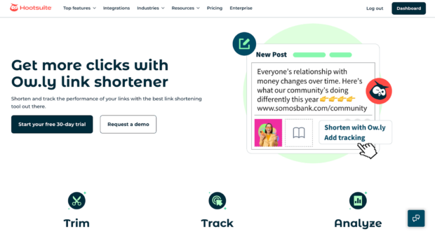 Hootsuite erzielt mehr Klicks mit dem Link-Shortener Ow.ly