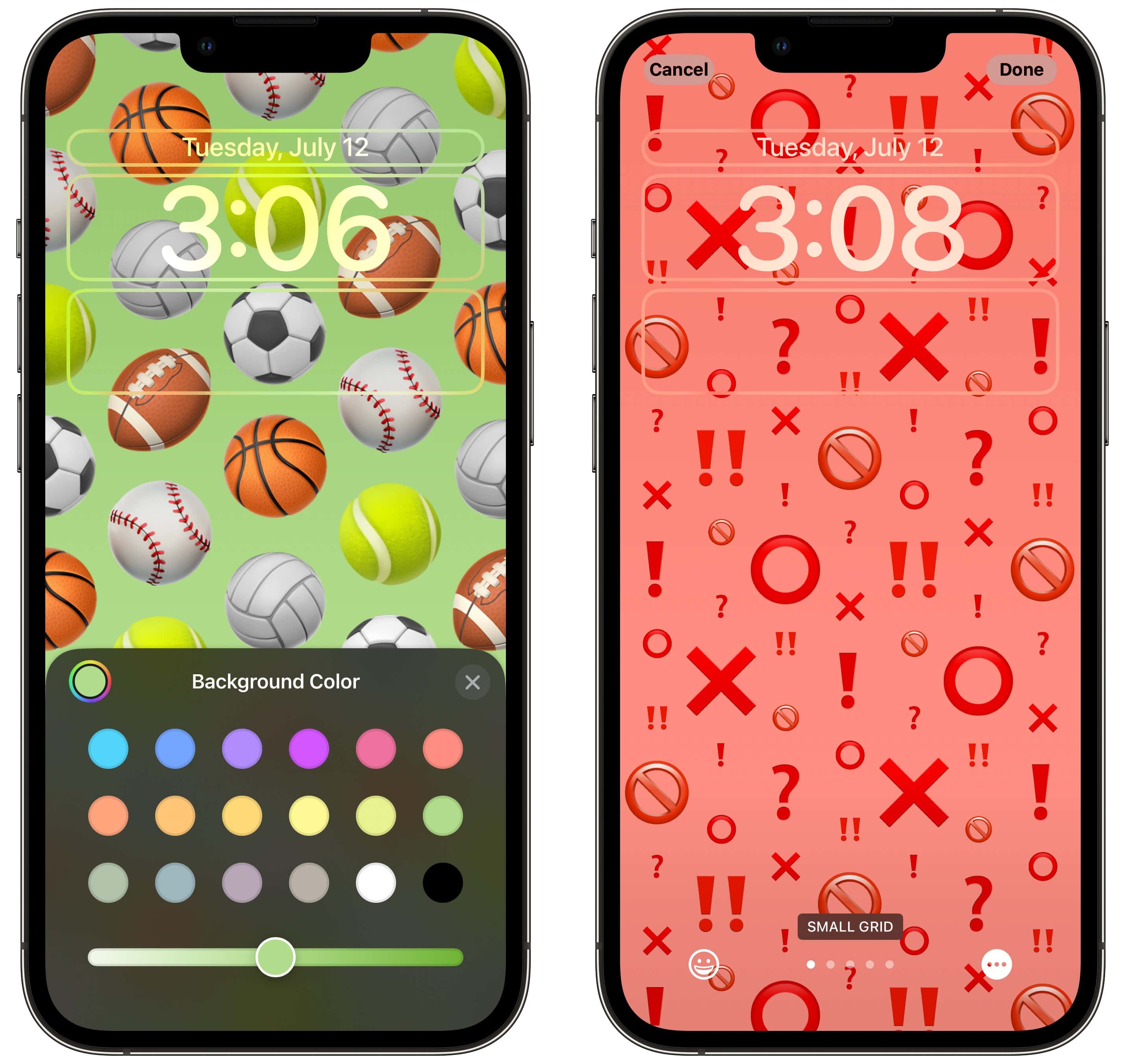 10 Emoji Hintergrundfarbe Mit der vollen Kontrolle über Emoji und Farben können Sie etwas Angenehmes oder etwas wirklich Haftes machen.