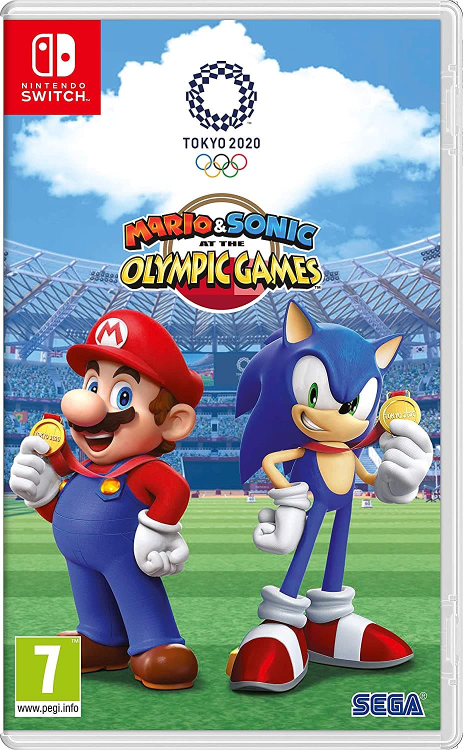 Mario & Sonic bei den Olympischen Spielen: Tokio 2020 für Nintendo Switch Artwork.