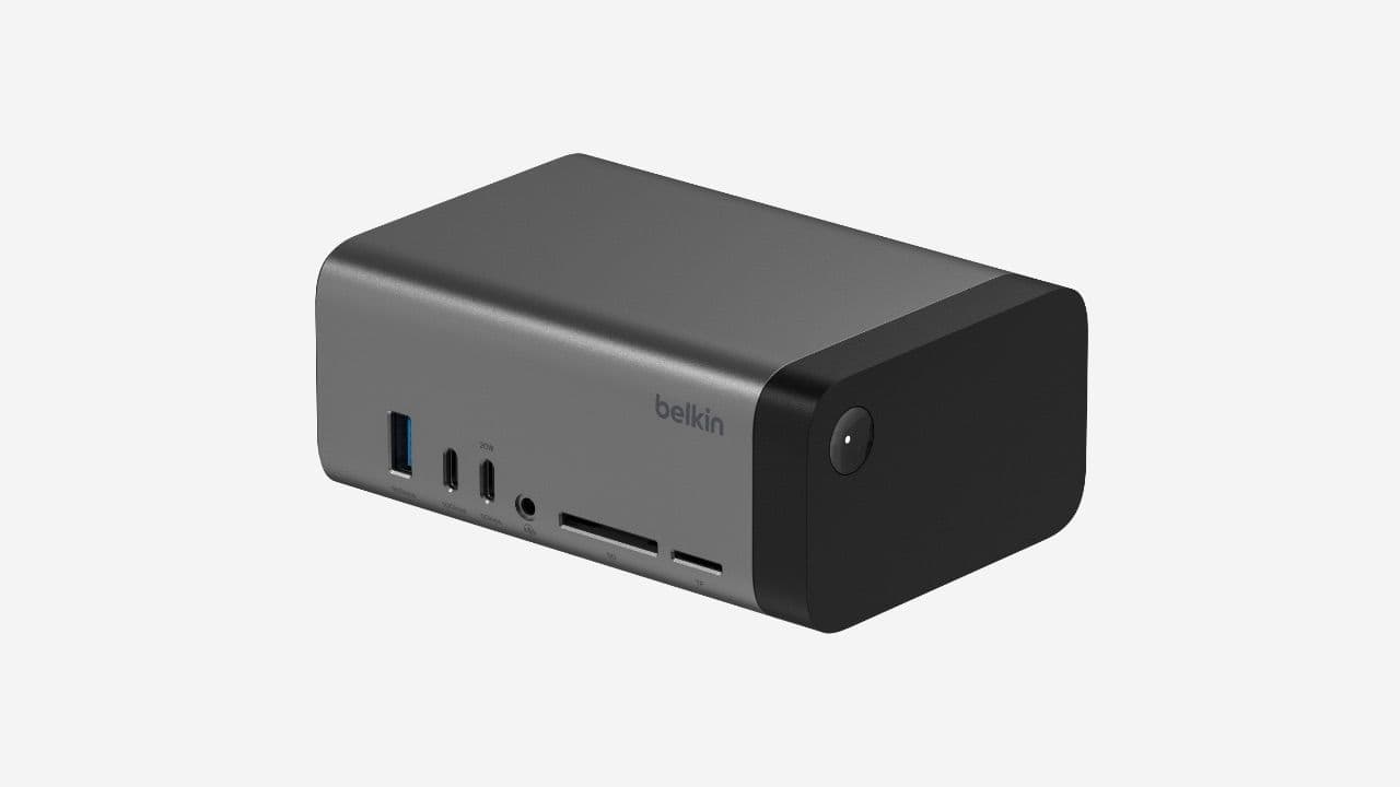 Begrüßen Sie Hello zu Belkins neuem 11-in-1-Ultra-Kompakt-USB-C-Dock mit einem integrierten Wechselstromadapter
