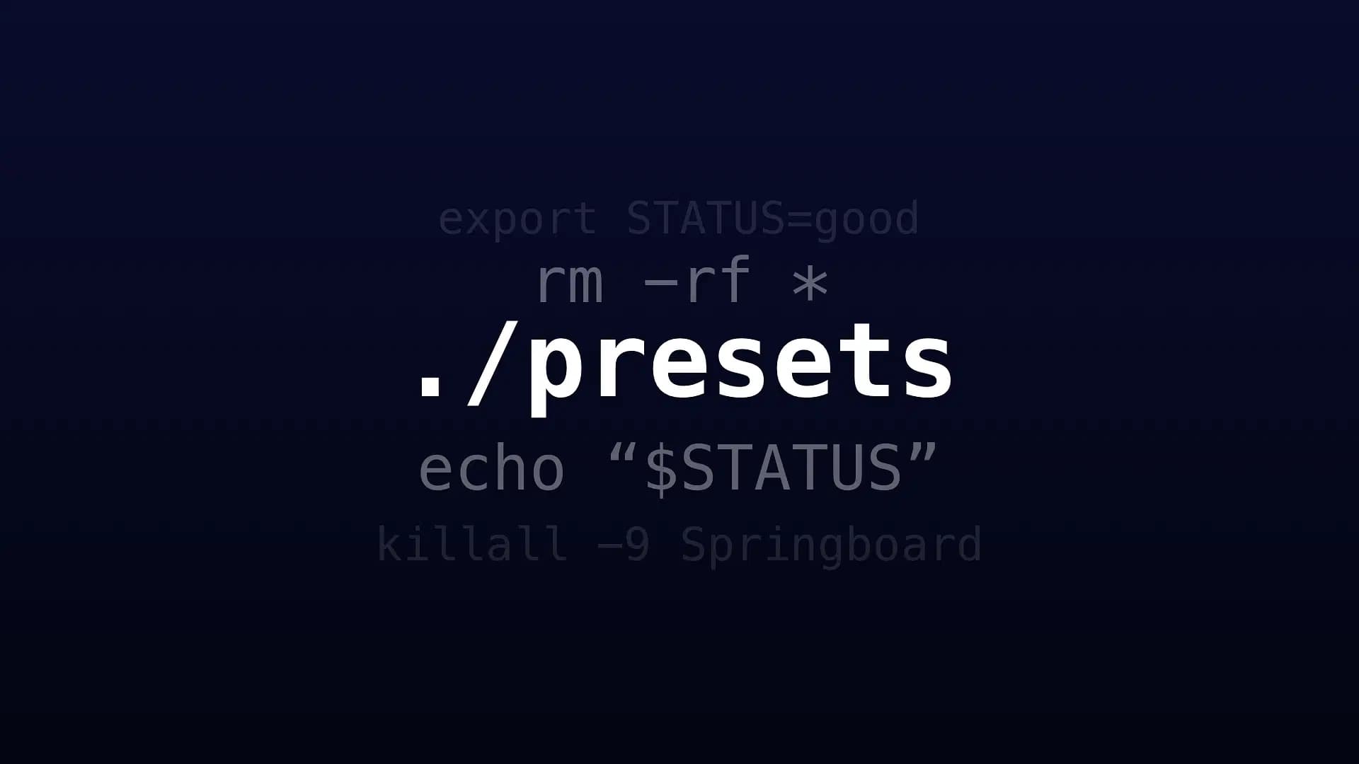 Mit Presets können Jailbreaker Shell -Befehle bequemer mit Stromausstattung organisieren und ausführen