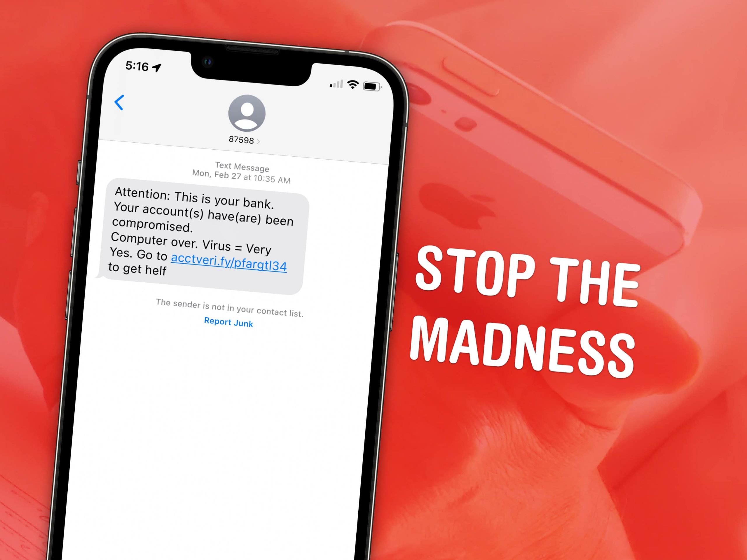 Was passiert, wenn Sie einen Spam -Text melden?