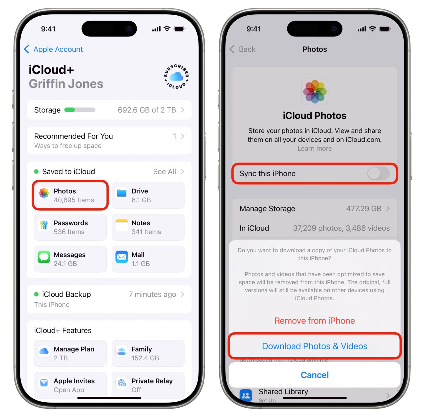 Deaktivieren Sie iCloud -Fotos Deaktivieren Sie iCloud -Fotos