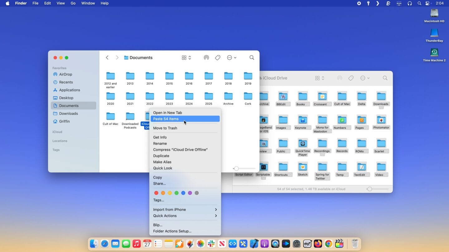 ICloud -Laufwerk ausladen Kopieren und Einfügen von iCloud -Laufwerksdateien in Dokumente