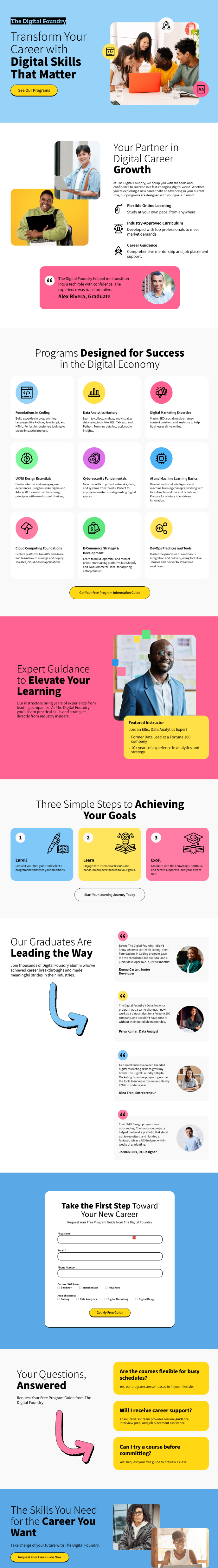 Marketingagentur Landing Page Inspiration
