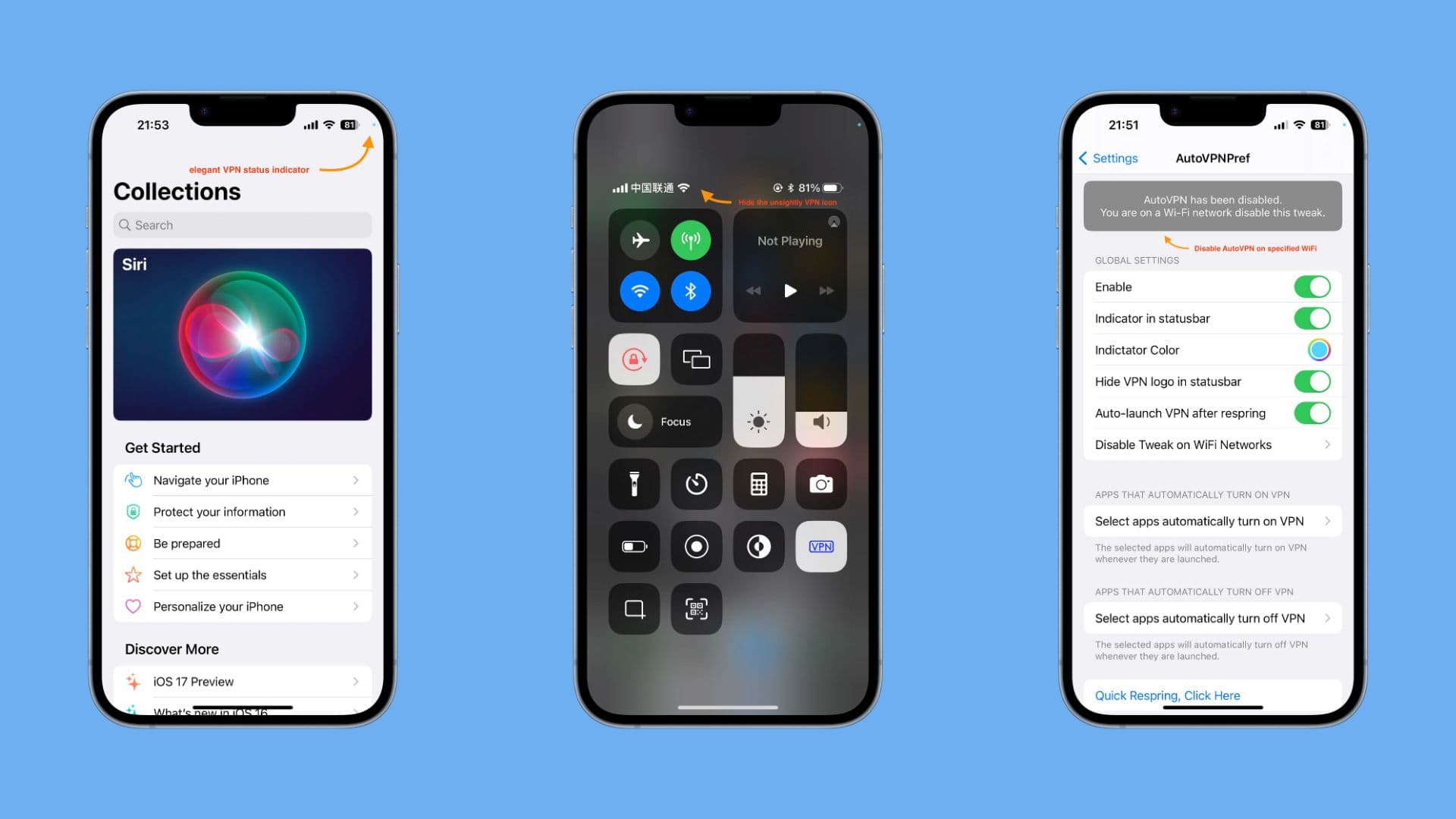 AutoVPN -Screenshots.