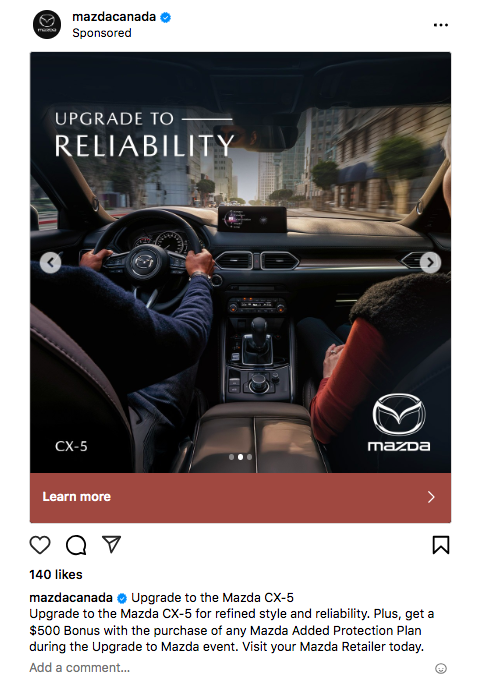 Mazda Canada Upgrade auf Zuverlässigkeit Erfahren Sie mehr