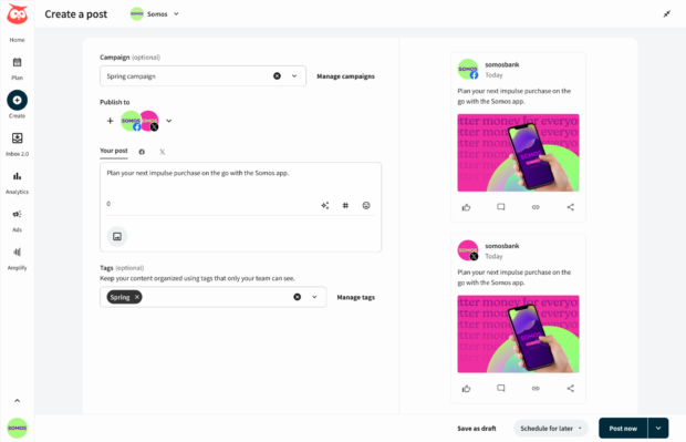 Post in Hootsuite Ersteellen