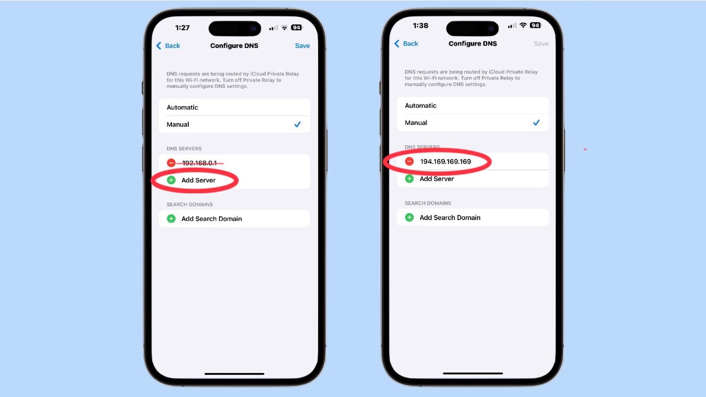 DNS -Server ändern sich bei den letzten Schritten des iPhone DNS -Server ändern sich bei den letzten Schritten des iPhone