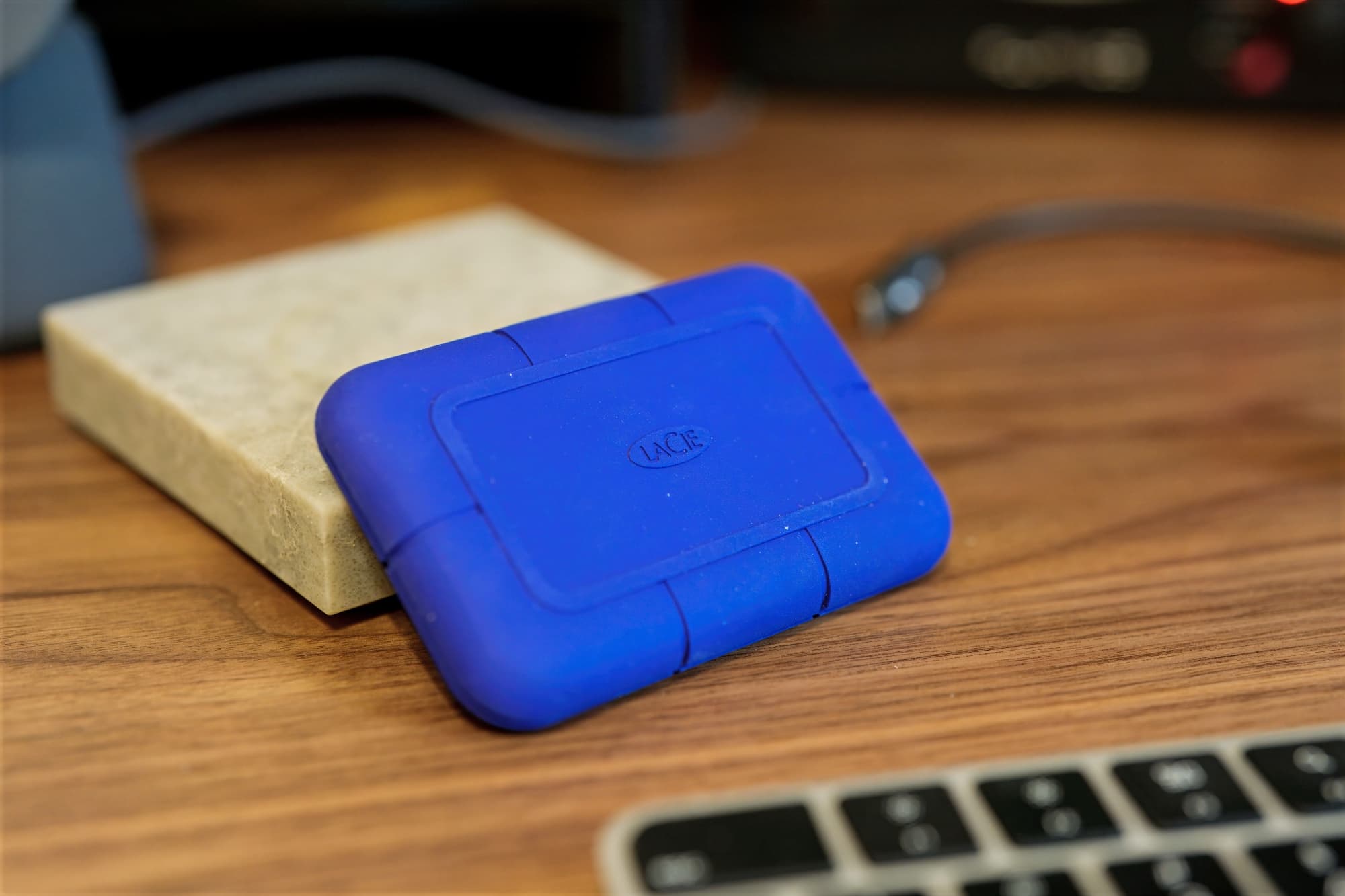 Lacie Thunderbolt 5 Rugged SSD.