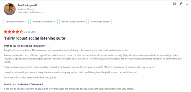 Talkwalker-KundenbeWertung: Ziemlich Robute-Social-Lehre-Suite