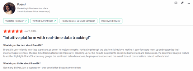 Brand24 KundenbeWertung: Intuitive Plattform MIT Echtzeit-DatenverfolJung