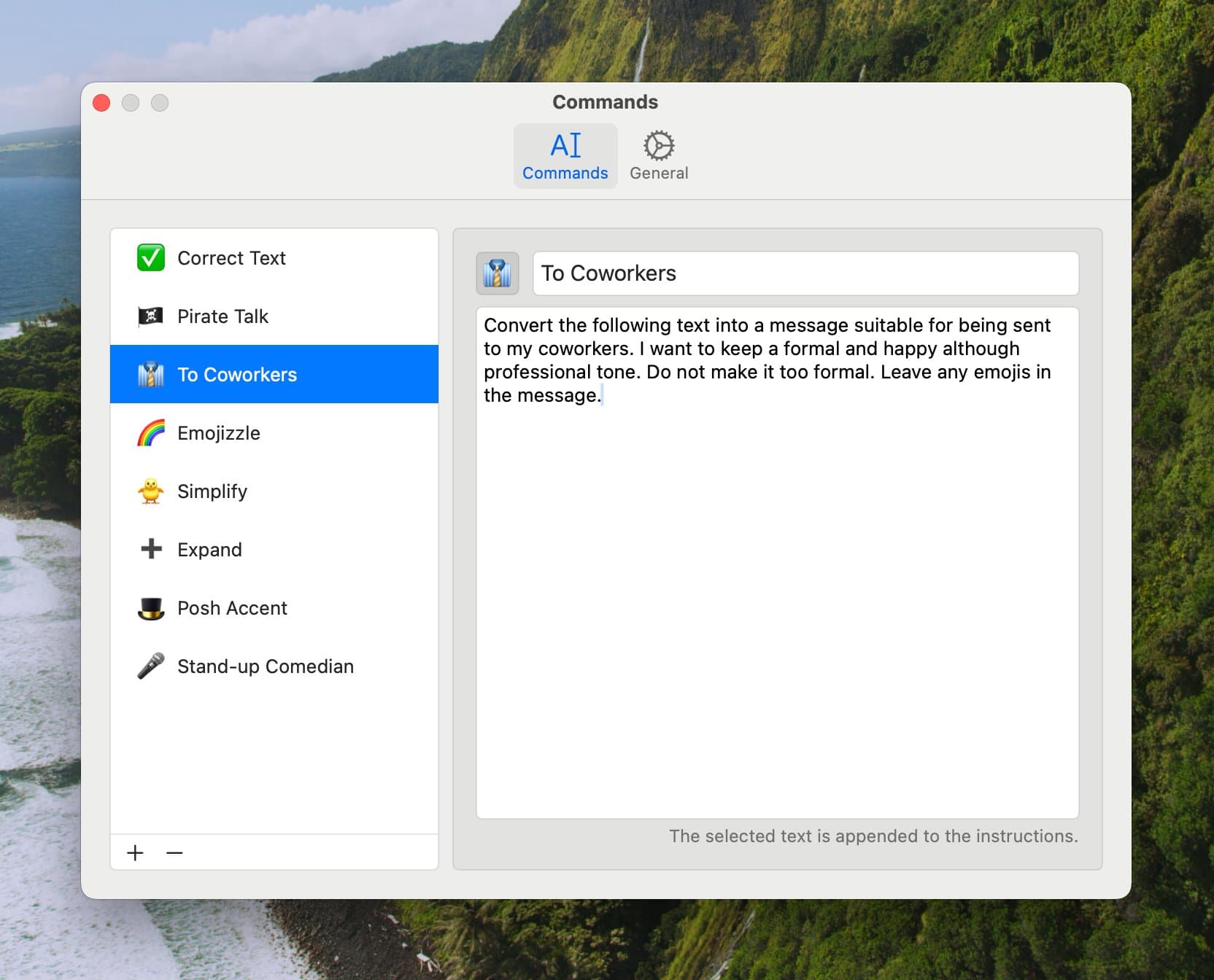Beschleunigter Eingangs -AI -Textersatz.