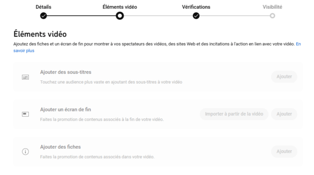 ajouter des éléments vidéo comme un écran de fin