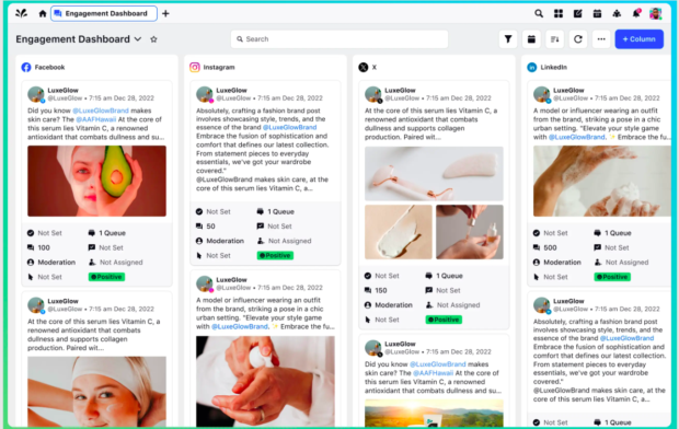 Tableau de Bord de l'Edgument Dans Sprinklr