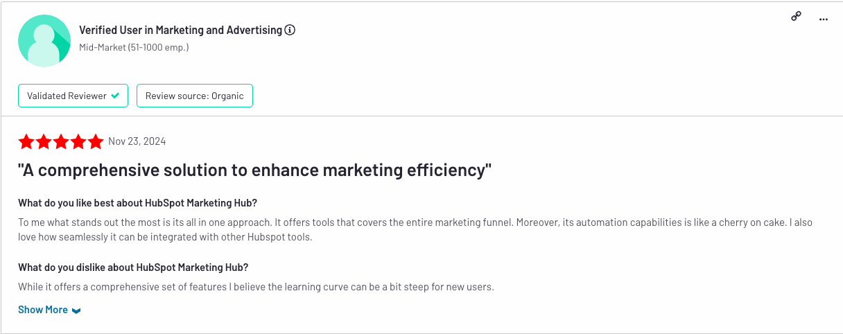 Avis Clients Sur Hubspot