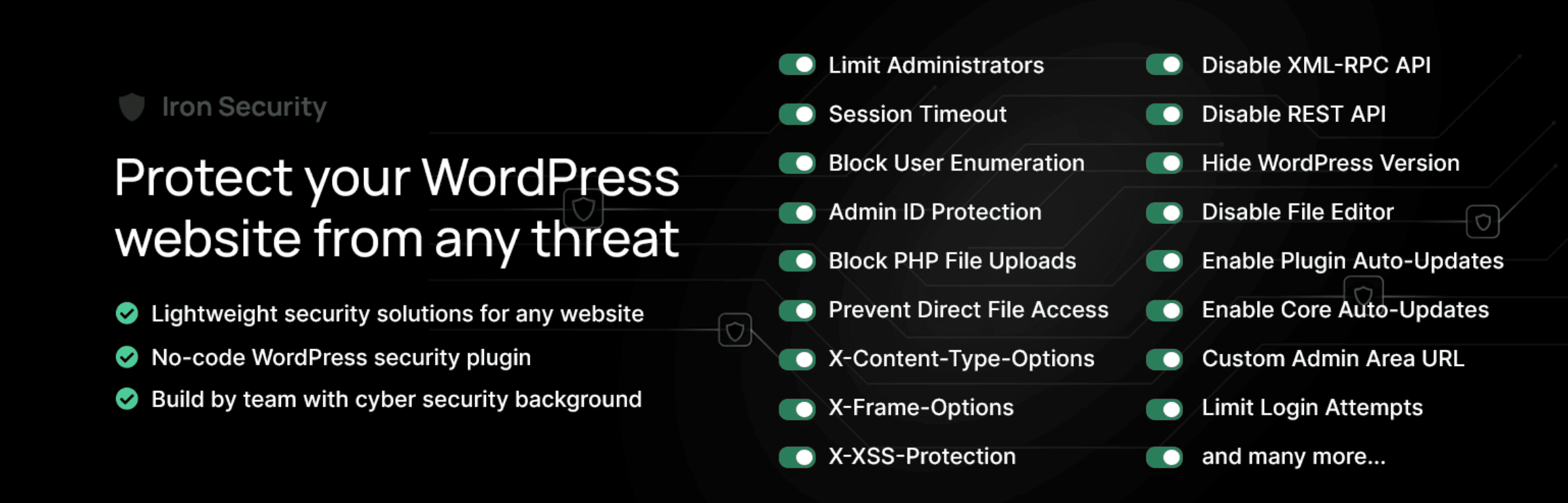 Das Iron Security Header Bild von WordPress.org.