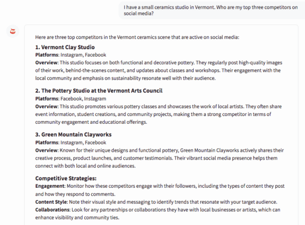 Screenshot von Hootsuite's Owly GPT Listing Social -Media -Konkurrenten