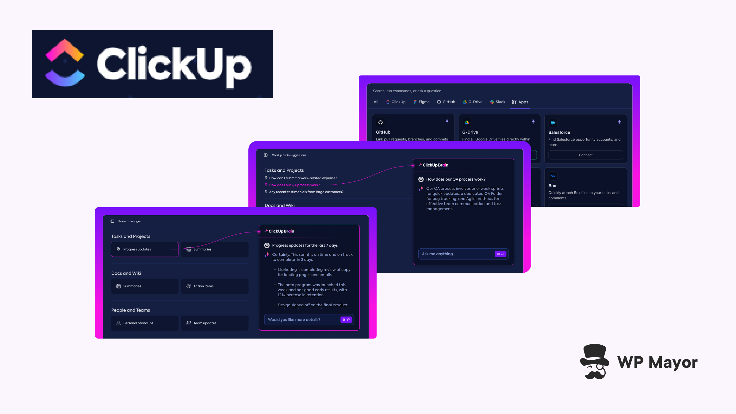 Einführung von Clickup Brain: Ihr CI Command Center Ihres Remote -WordPress -Teams Ihres Teams