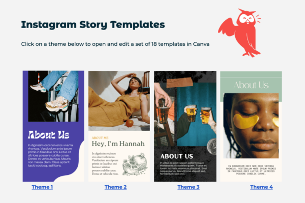 Instagram-Story-Vorlagen von Hootsuite