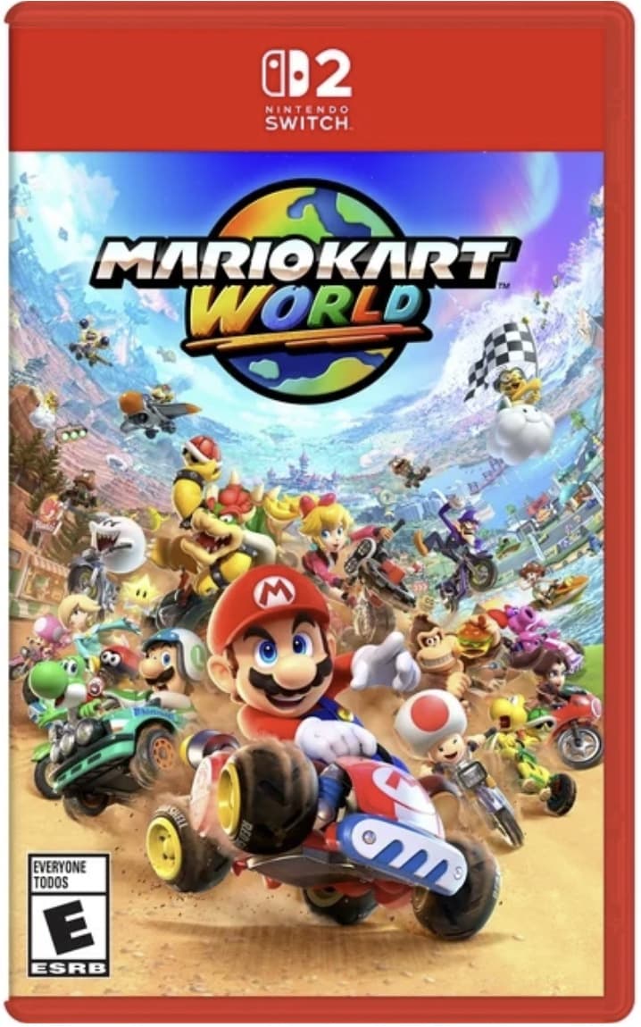 Mario Kart World Nintendo Switch 2 artwork.