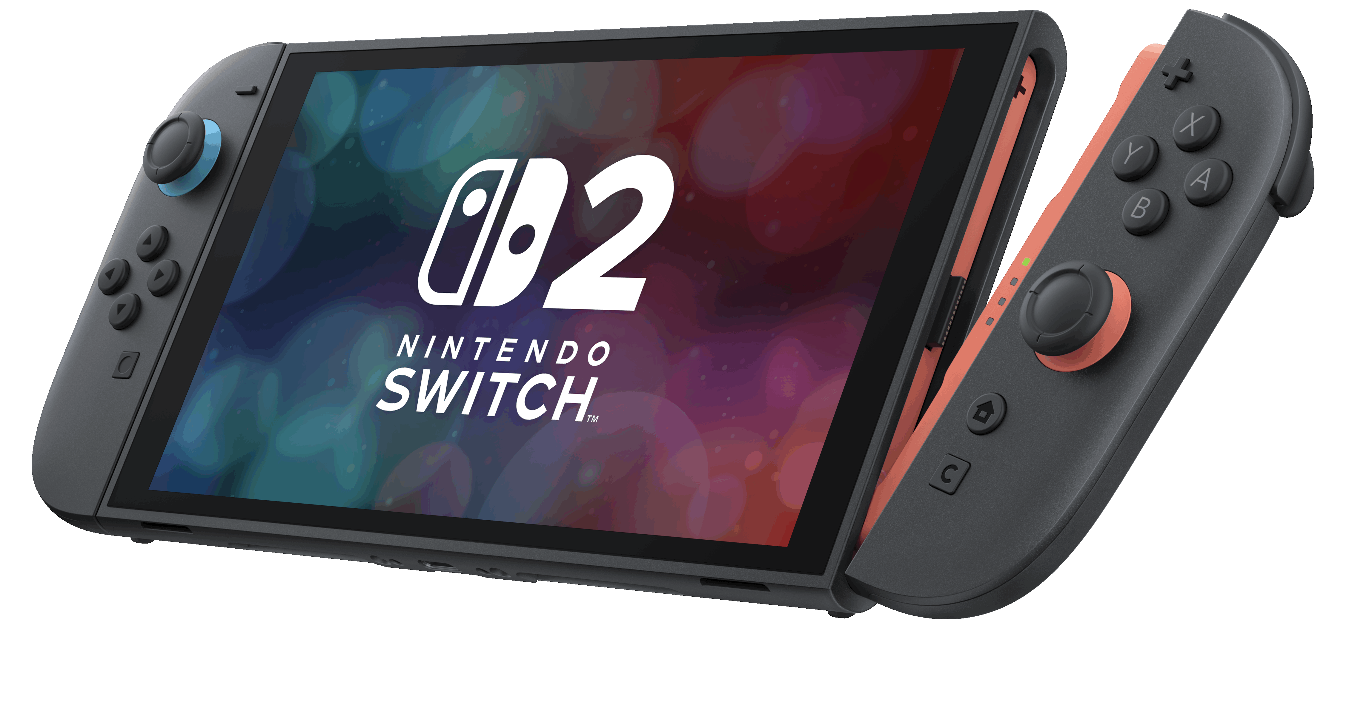 Nintendo Switch 2 transparent background.