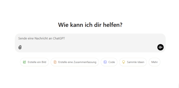 CHATGPT solche Schnittstelle