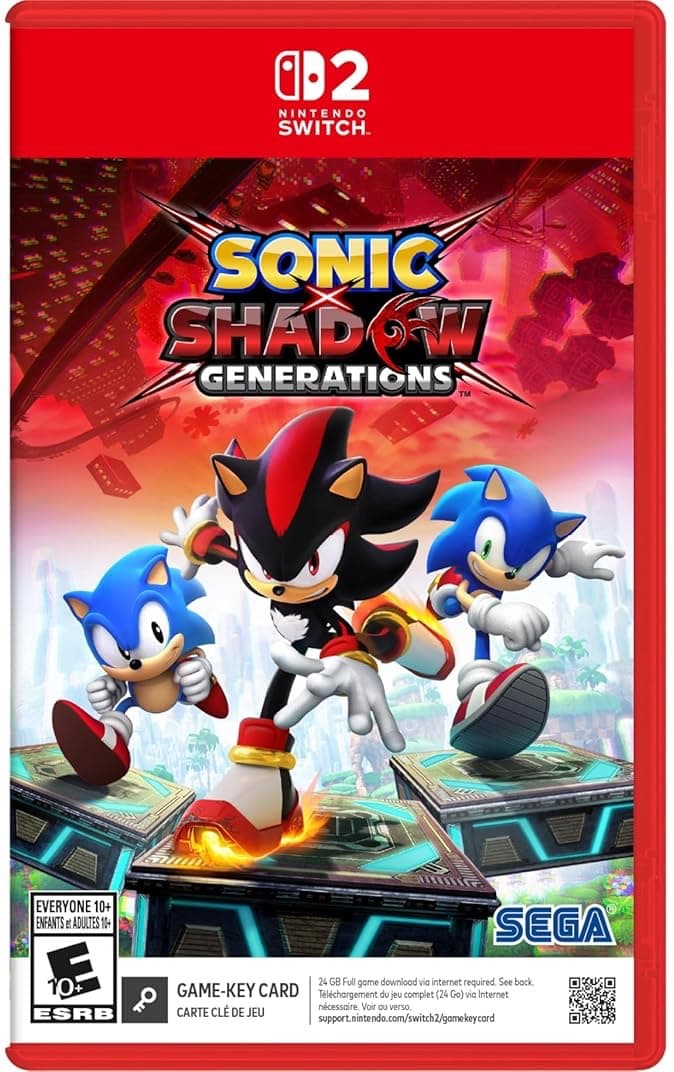 Sonic X Shadow Generations Nintendo Switch 2 Artowrk.