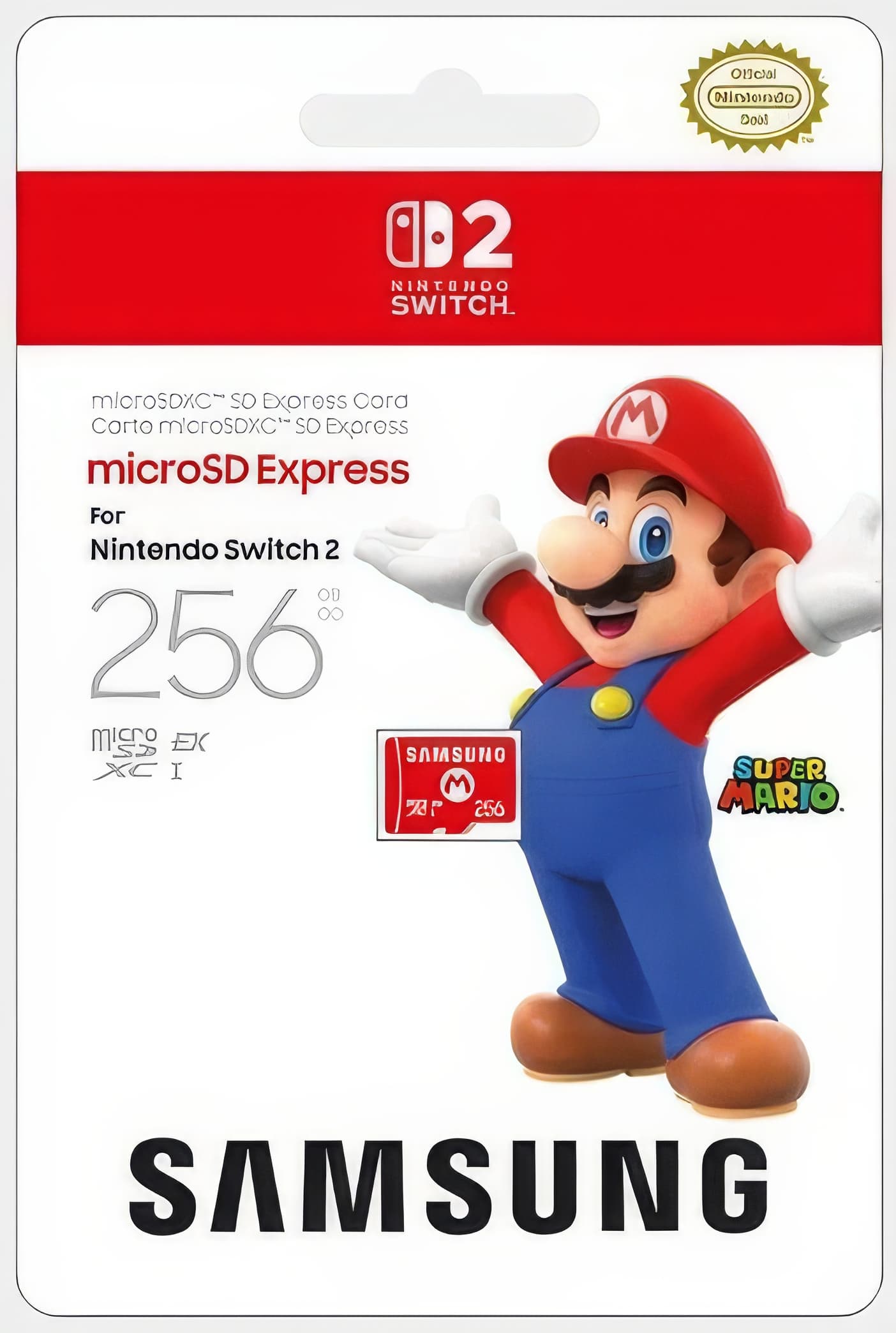 Nintendo Switch 2 MicroSD Express Card Sammsung 256 GB.