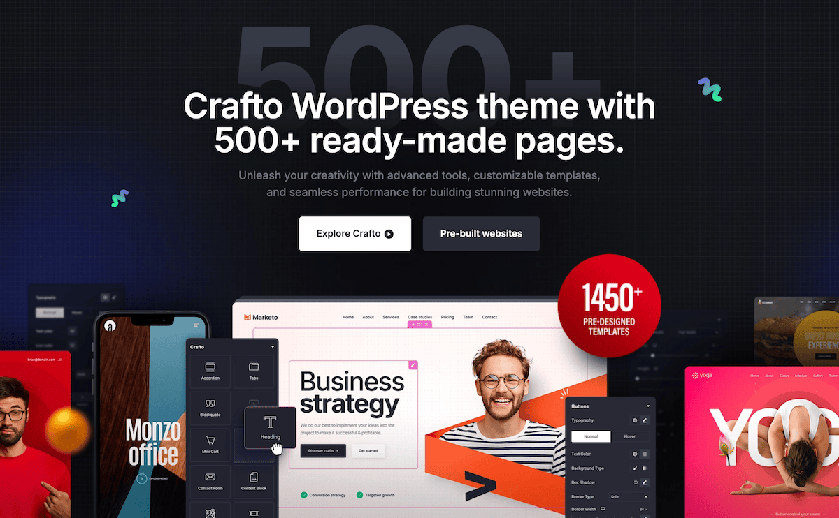 Die Crafto -Website.
