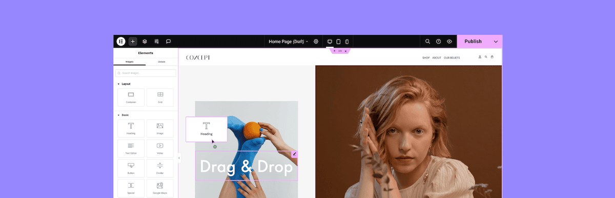 Das Elementor -Header -Bild von WordPress.org.