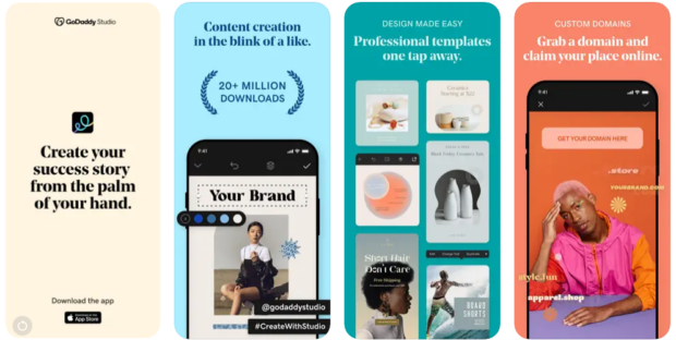 Créez ET Modifiez de Superbes Visuels AVEC Godaddy Studio