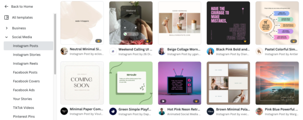 Imágenes y Plantillas llamativas de canva