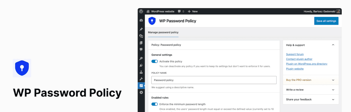 Das WP -Kennwort -Richtlinie -Plugin -Header -Bild von WordPress.org.
