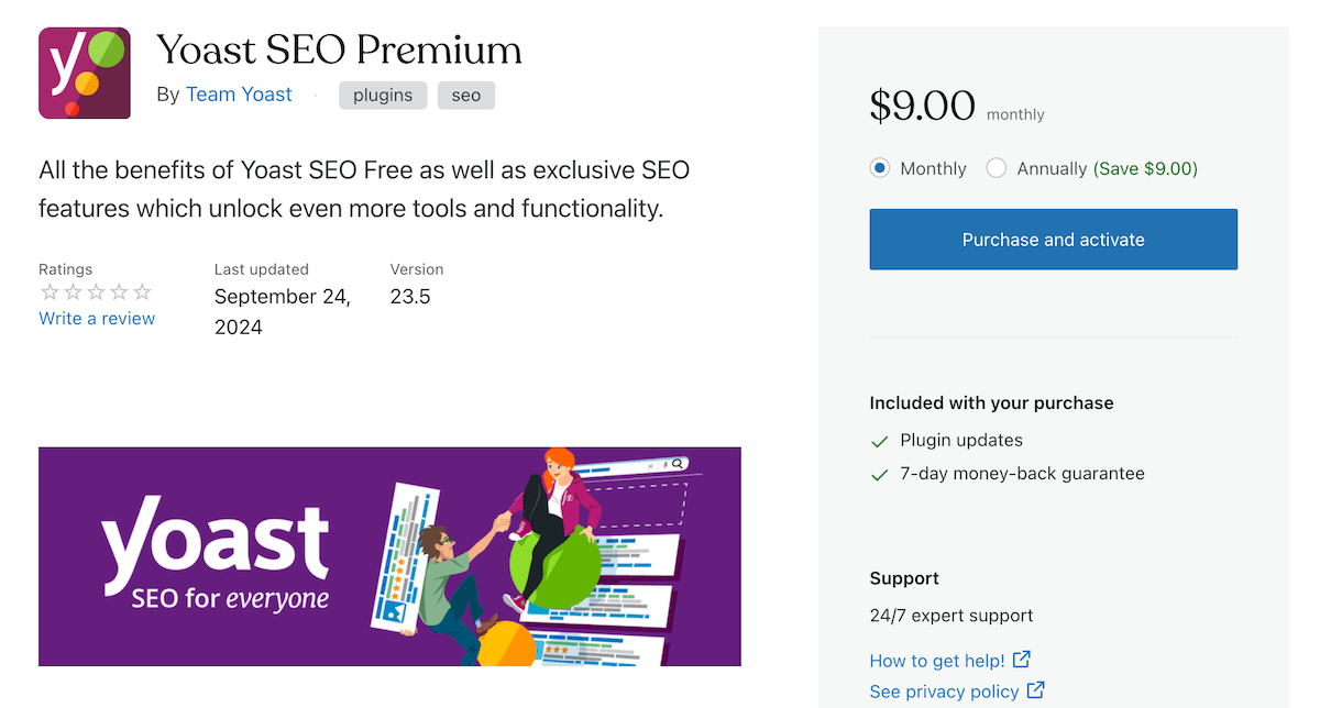 Purchasing and activating a new WordPress plugin on WordPress.com