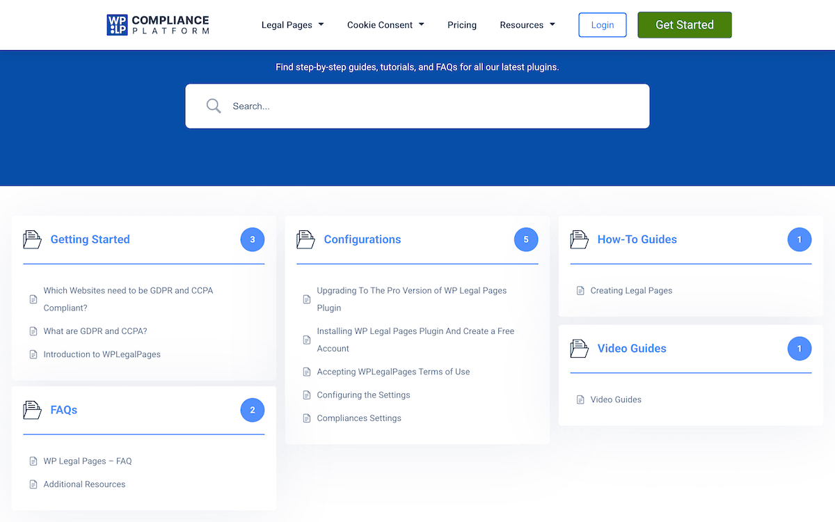 Das Dokumentationszentrum der WPLP Compliance Platform.