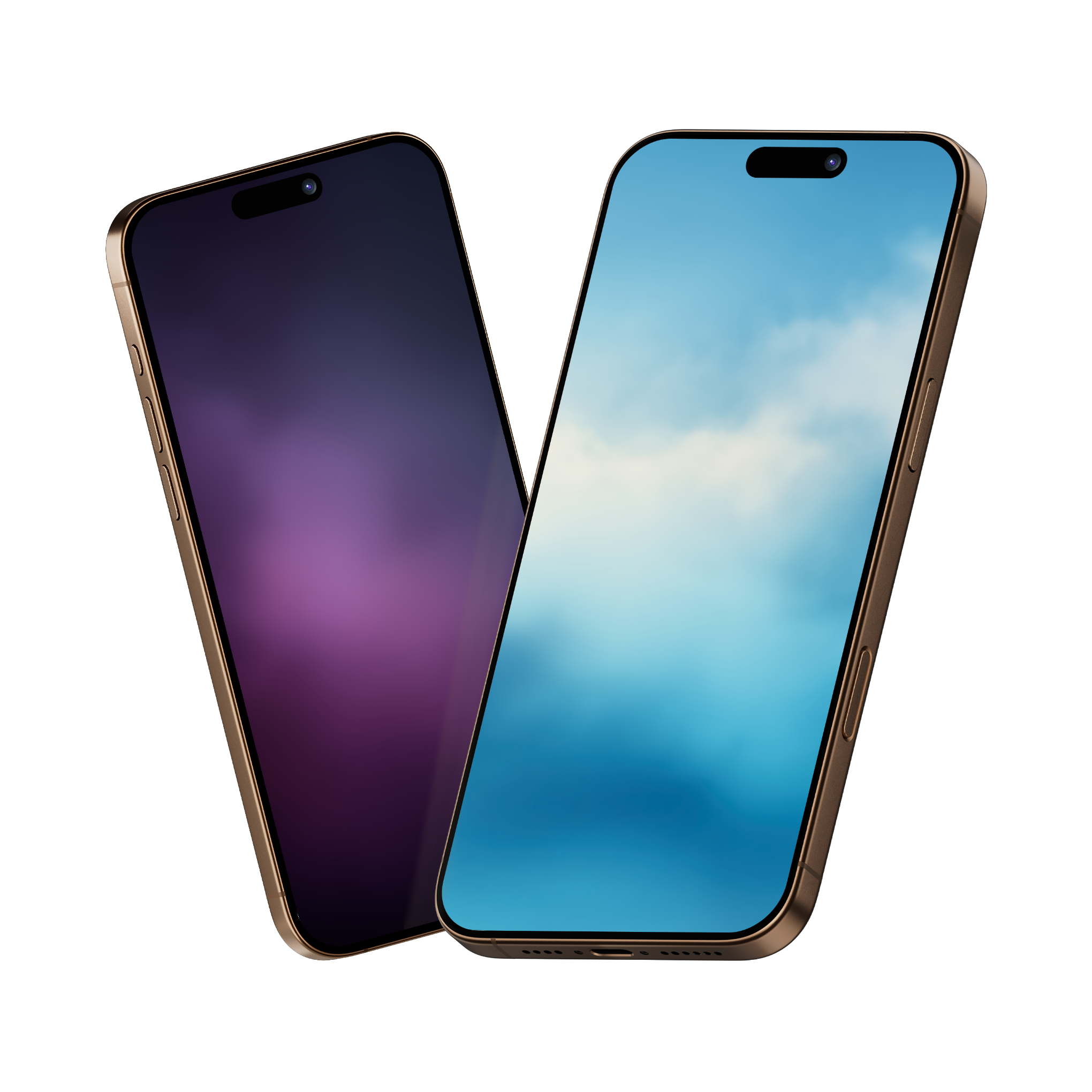 “Skyline” -Kollektion von launischen Cloud -Hintergrundbildern