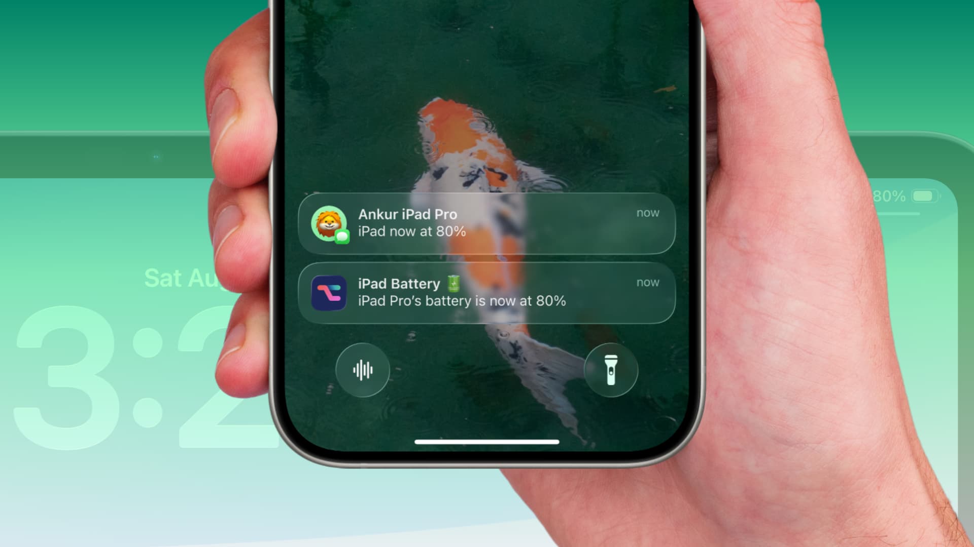 So werden Sie über Ihr iPad -Akku auf Ihrem iPhone informiert