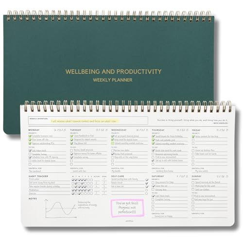 Undatierte wöchentliche Planer & Do List List List Tracker (Landschaftslayout)