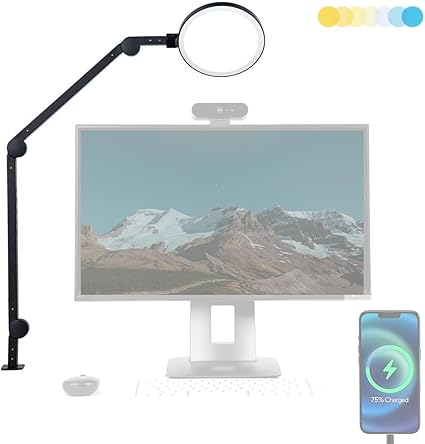 Kantenlicht dimmbare Schreibtischlampe