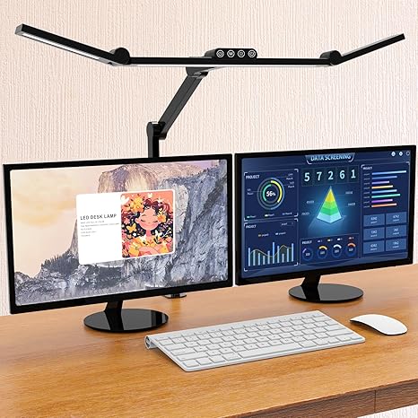 Verstellbare Schreibtischlampe mit Klemme