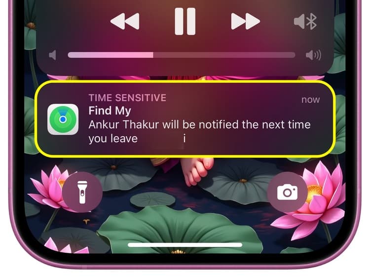 Finden Sie meine Standortbenachrichtigung auf dem iPhone