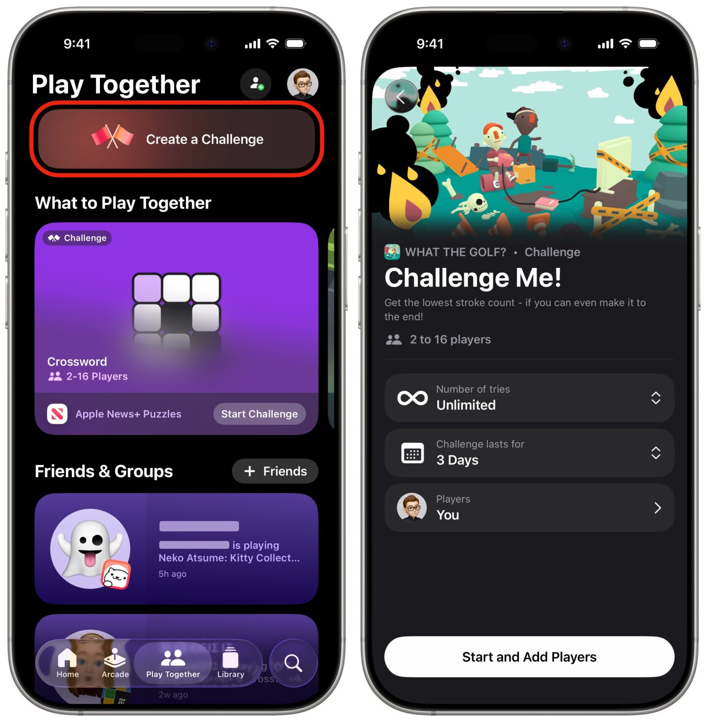 Spiele -App -Herausforderung Erstellen einer Herausforderung in der Games -App